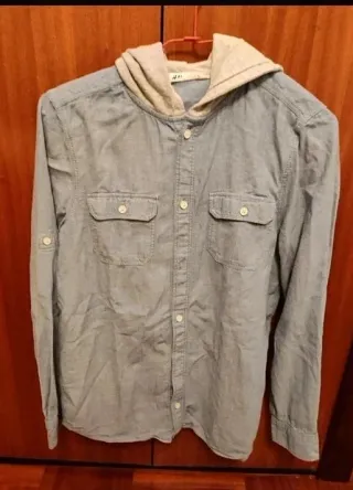 Camisa Vaquera Capucha T. S / 170cm (Niño/Hombre)