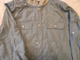 Camisa Vaquera Capucha T. S / 170cm (Niño/Hombre)