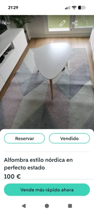 Alfombra estilo nórdica tonos nudes