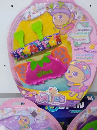 Lote de 3  vestidos muñecas Bellies con braguitas