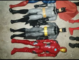 Muñecos Marvel Thor, Wolverine y Spiderman