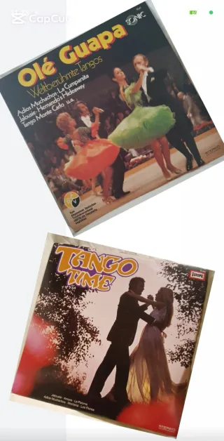 2 Vinilos de Tango: Olé Guapa y Tango Time