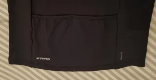 Maillot ciclismo B'Twin negro y azul