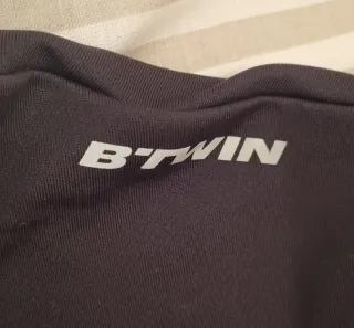 Maillot ciclismo B'Twin negro y azul