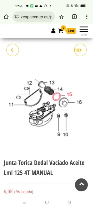 Vespa LML 125cc Pack Recambios