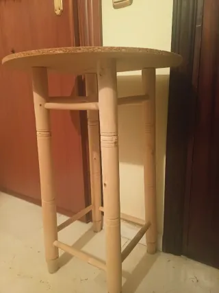 Mesa camilla para vestir redonda