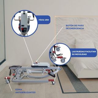 Grúa eléctrica | Incluye arnés 4 ganchos. Nueva.