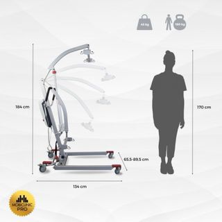 Grúa eléctrica | Incluye arnés 4 ganchos. Nueva.