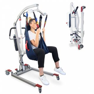 Grúa eléctrica | Incluye arnés 4 ganchos. Nueva.