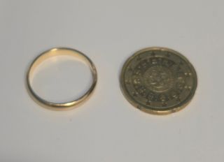 Alianza de oro 18k