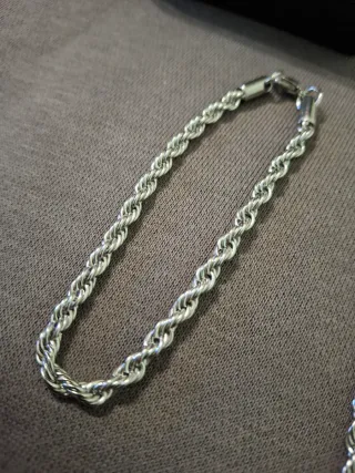 Set Collana, Bracciale e Anello Acciaio