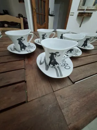 Set 6 Tazzine e Piattini Design Tango