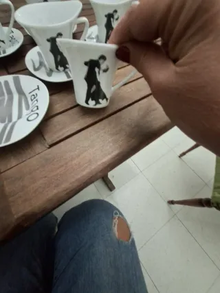 Set 6 Tazzine e Piattini Design Tango