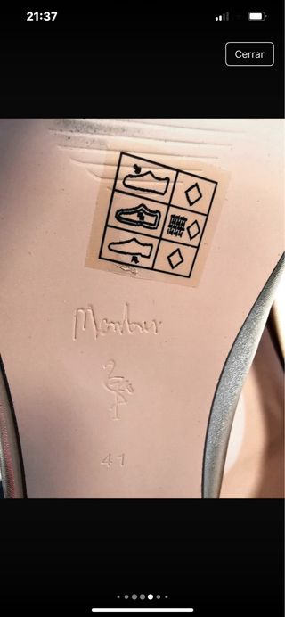 Bailarinas doradas Menbur talla 41