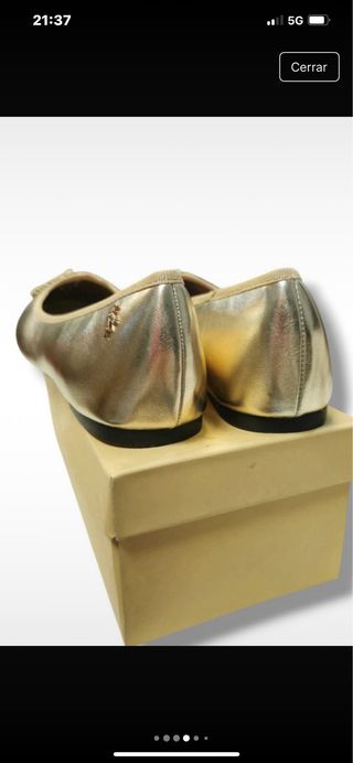Bailarinas doradas Menbur talla 41