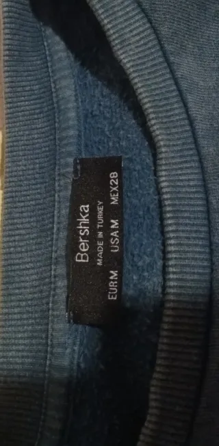 Sudadera verde sin capucha