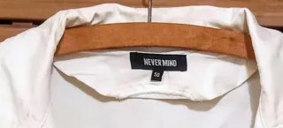 Chaqueta Blanca Algodón Never Mind Talla XL