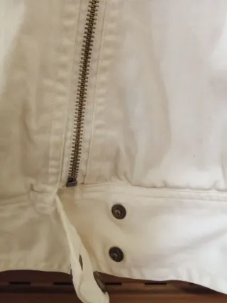 Chaqueta Blanca Algodón Never Mind Talla XL