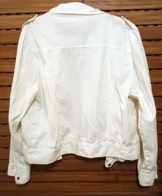 Chaqueta Blanca Algodón Never Mind Talla XL