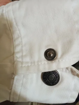 Chaqueta Blanca Algodón Never Mind Talla XL