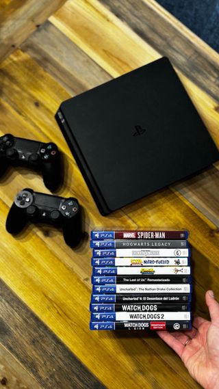 PS4 Slim 1TB + 2 Mandos + 11 Juegos