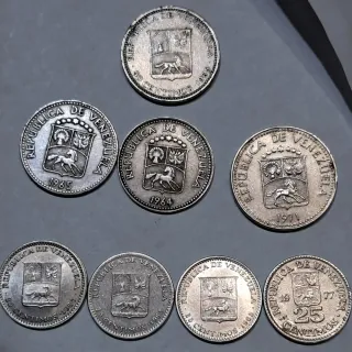 Monedas Venezuela 10 y 5 Centimos
