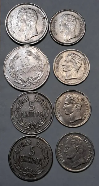Monedas Venezuela 10 y 5 Centimos