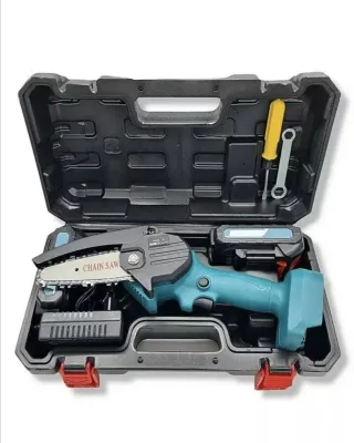 Mini Motosega a 2 Batteria + valigia elettrosega