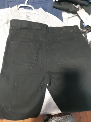 Pantalón vaquero negro slim fit chico