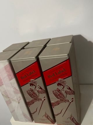 6 Cajas Johnnie Walker Red Label Aluminio