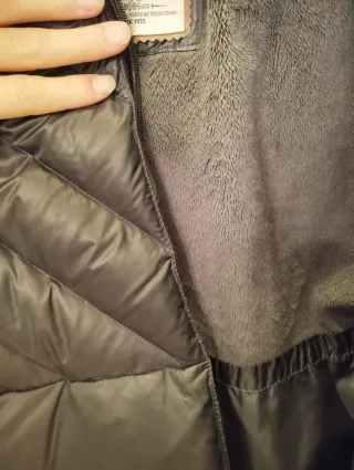 Tizzas plumífero gris/marrón oscuro con capucha