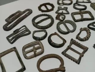Lote de hebillas antiguas