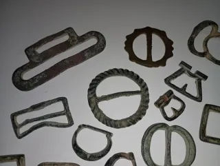 Lote de hebillas antiguas