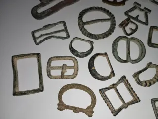 Lote de hebillas antiguas