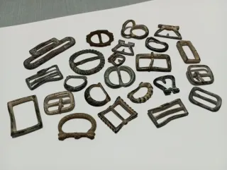 Lote de hebillas antiguas