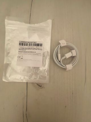 Cargador iPhone 20W Carga Rápida USB