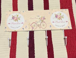 Perchero decorativo madera y metal Nuevo