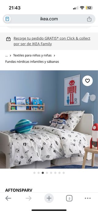 Funda Nórdica AFTONSPARV con Funda Almohada IKEA
