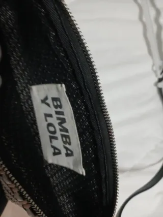 Bolso bandolera Bimba y Lola blanco y negro