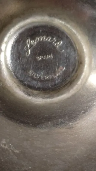 2 copas vintage Leonard silverplate Spain