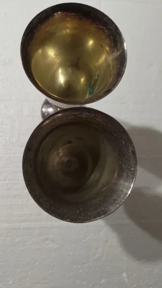 2 copas vintage Leonard silverplate Spain