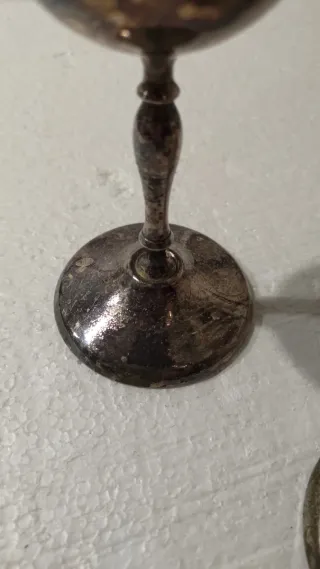 2 copas vintage Leonard silverplate Spain