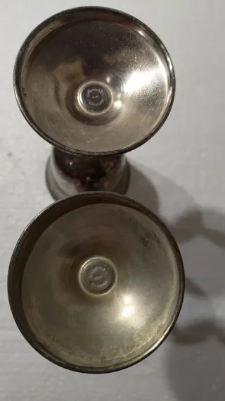 2 copas vintage Leonard silverplate Spain