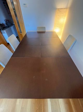 Mesa de comedor extensible madera