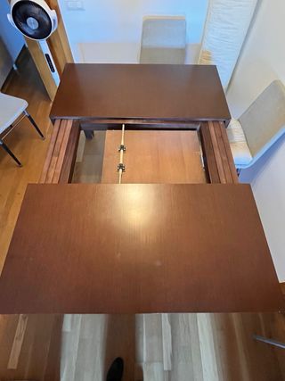 Mesa de comedor extensible madera