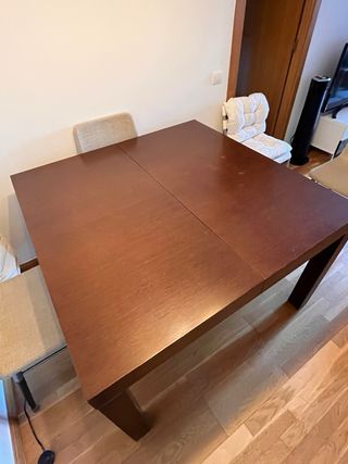 Mesa de comedor extensible madera