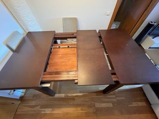 Mesa de comedor extensible madera