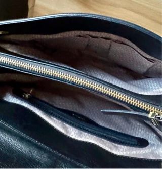 Bolso Tous Negro Piel Cadena Dorada