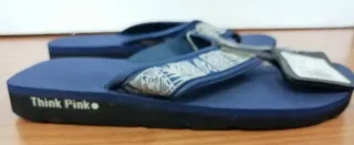 Infradito Think Pink vintage blu e bianche