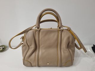 Bolso Purificación Garcia Beige y Dorado